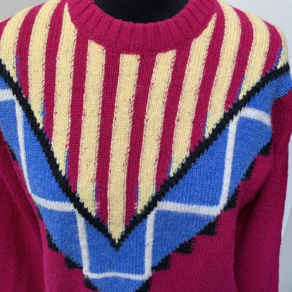 Vintage wool jumper fits uk 10 12 14 - Picture 13 of 14
